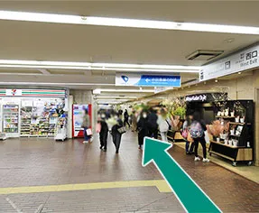 写真：JR町田駅からホテル新宿屋までのルート