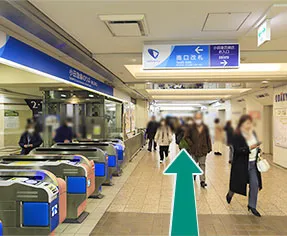 写真：JR町田駅からホテル新宿屋までのルート