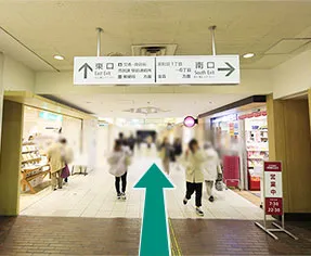 写真：JR町田駅からホテル新宿屋までのルート