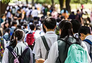 写真：学生たち